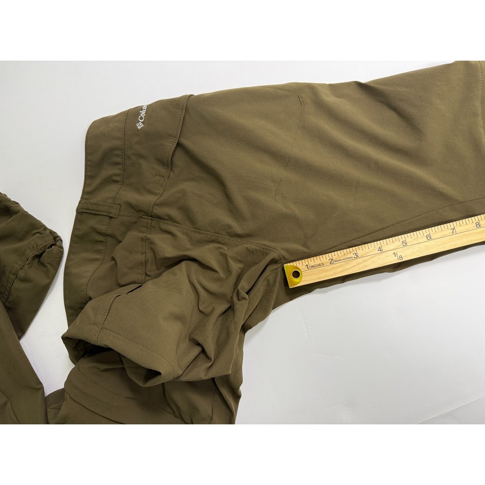 Columbia Omni-Shield Womens 2 Regular Convertible Pants Olive Zip Off Hiking Out - Picture 6 of 16